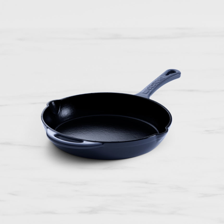 Wolstead Endure Round Enamel Cast Iron Frypan 26cm Navy - Image 01