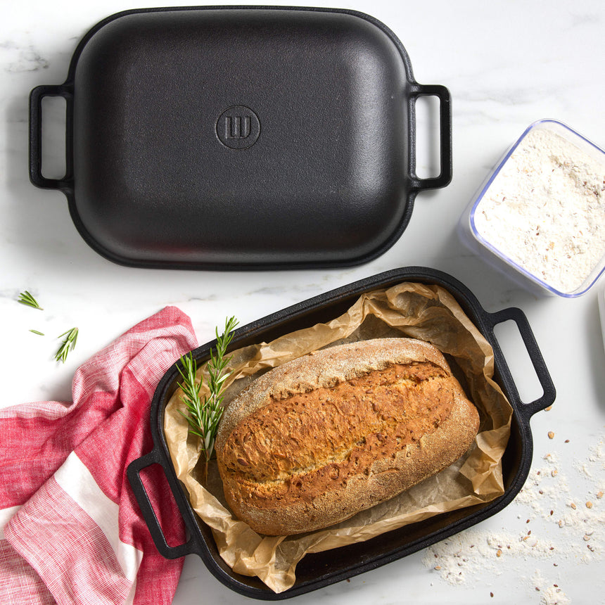 Wolstead Endure Seasoned Cast Iron Bread Baking Pan 39x25cm - Image 04