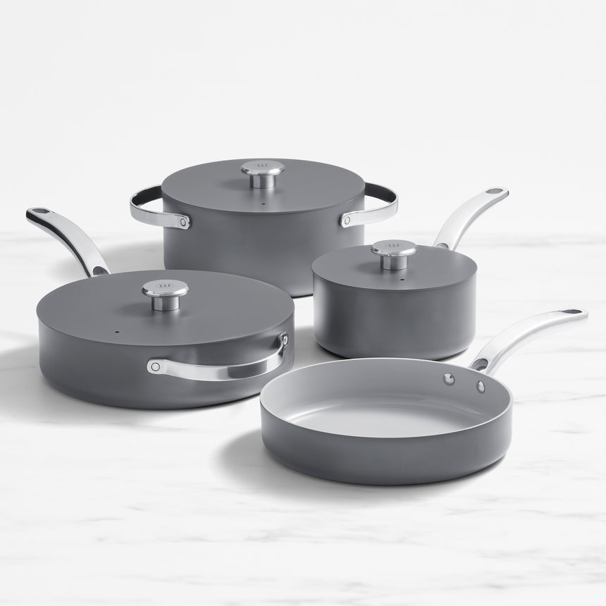 Wolstead Mineral 4 Piece Non Stick Cookware Set Grey - Image 01