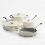 Wolstead Mineral 4 Piece Non Stick Cookware Set Ivory - Image 01