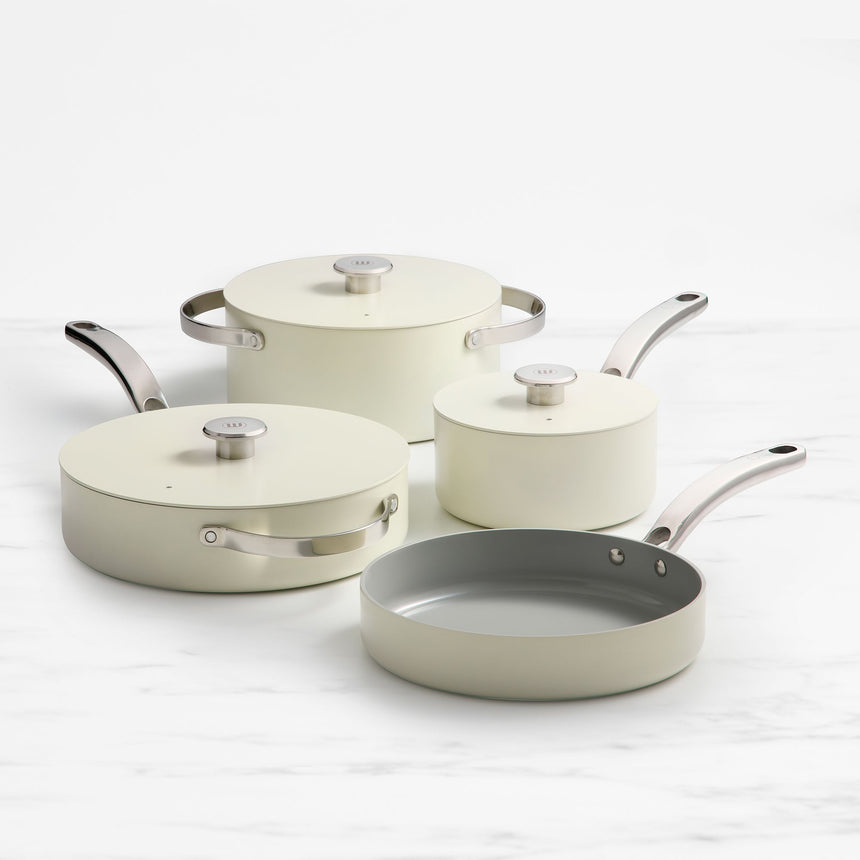 Wolstead Mineral 4 Piece Non Stick Cookware Set Ivory - Image 01