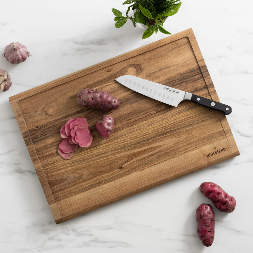 Wolstead Origin Teak Cutting Board 50x35cm - Image 03