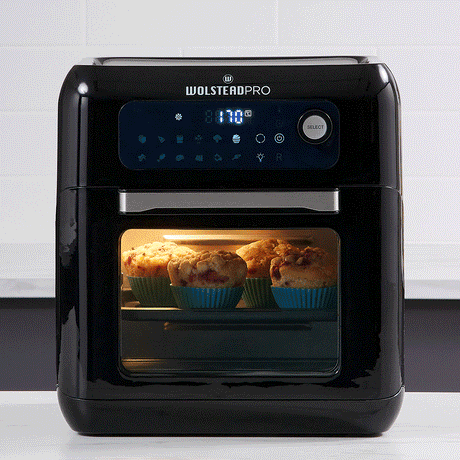 Wolstead Pro Swift Digital Air Fryer Oven 12 Litre in Black - Image 02
