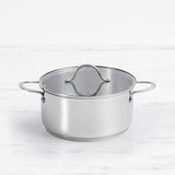 Wolstead Steeltek Stainless Steel Casserole with Lid 24cm 4.8L - Image 01