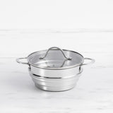 Wolstead Steeltek Stainless Steel Universal Steamer with Lid 16/18/20cm - Image 01