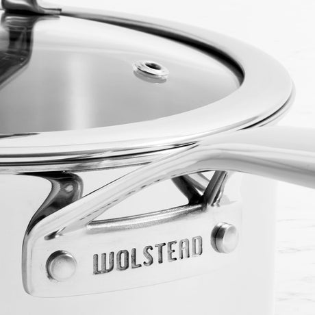 Wolstead Superior Steel Saucepan with Lid 18cm - Image 02