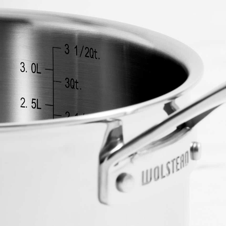 Wolstead Superior Steel Saucepan with Lid 20cm - Image 03