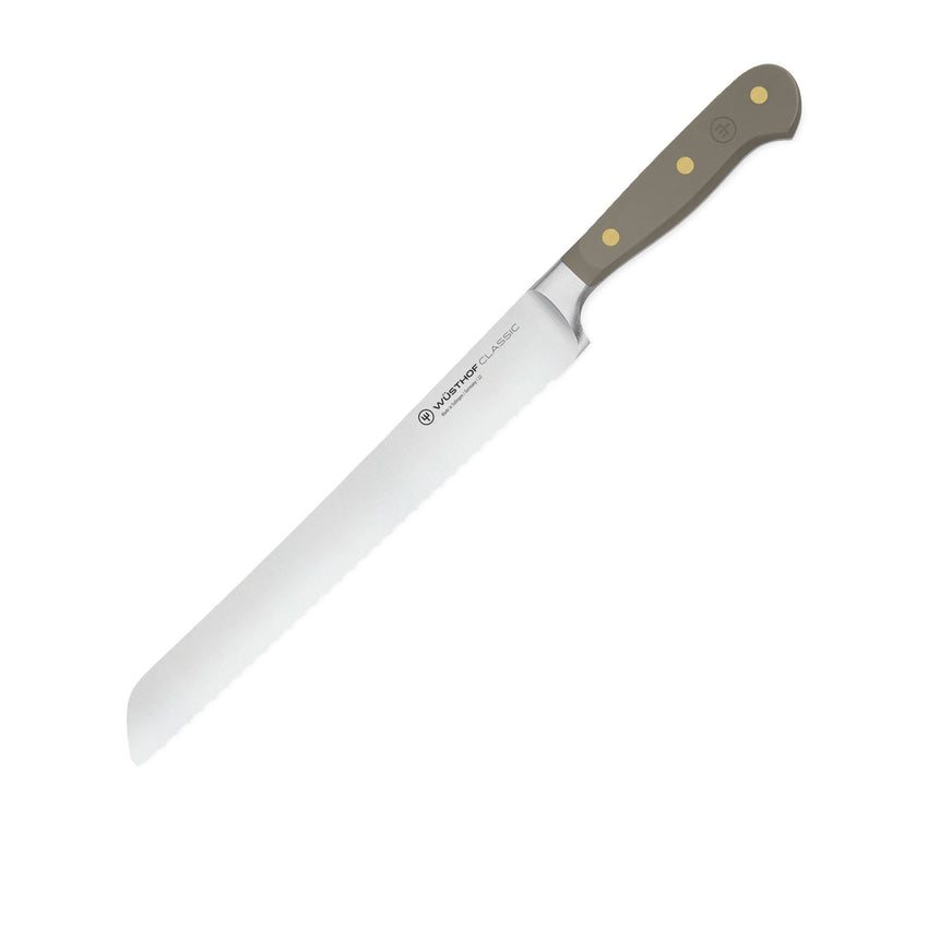 Wusthof Classic Double Serrated Bread Knife 23cm Velvet Oyster - Image 01