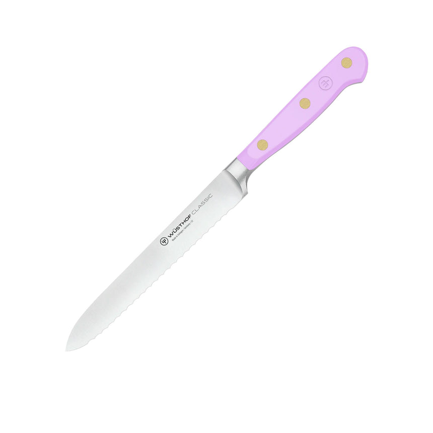 Wusthof Classic Serrated Utility Knife 14cm Purple Yam - Image 01