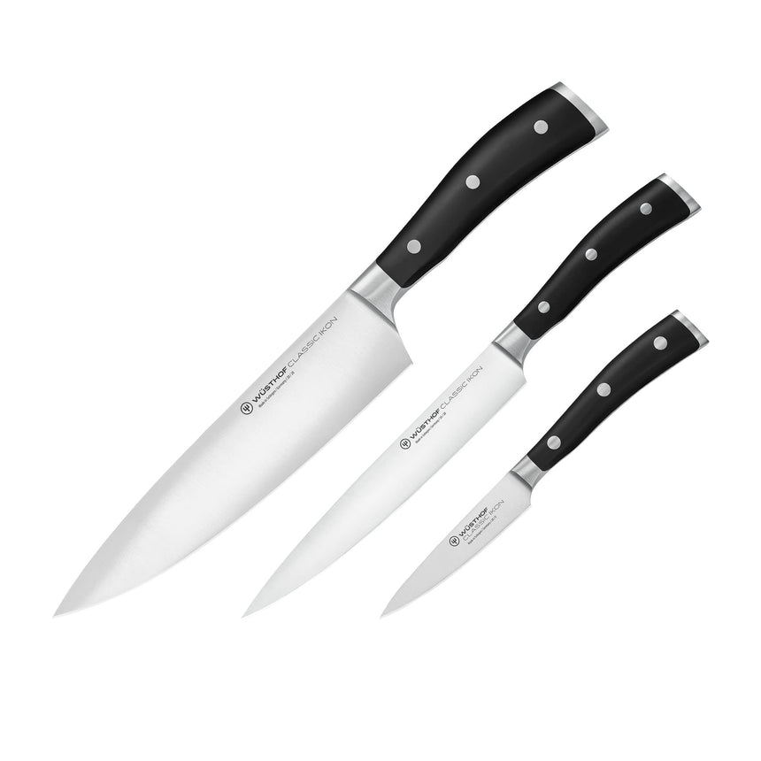 Wusthof Classic Ikon 3 Piece Cook's Knife Set - Image 01