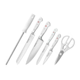 Wusthof Classic White Design Knife Block 7 Piece Set with Bread Knife - Image 03