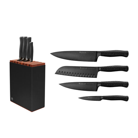 Wusthof Performer 5pc Knife Block Set Black - Image 01