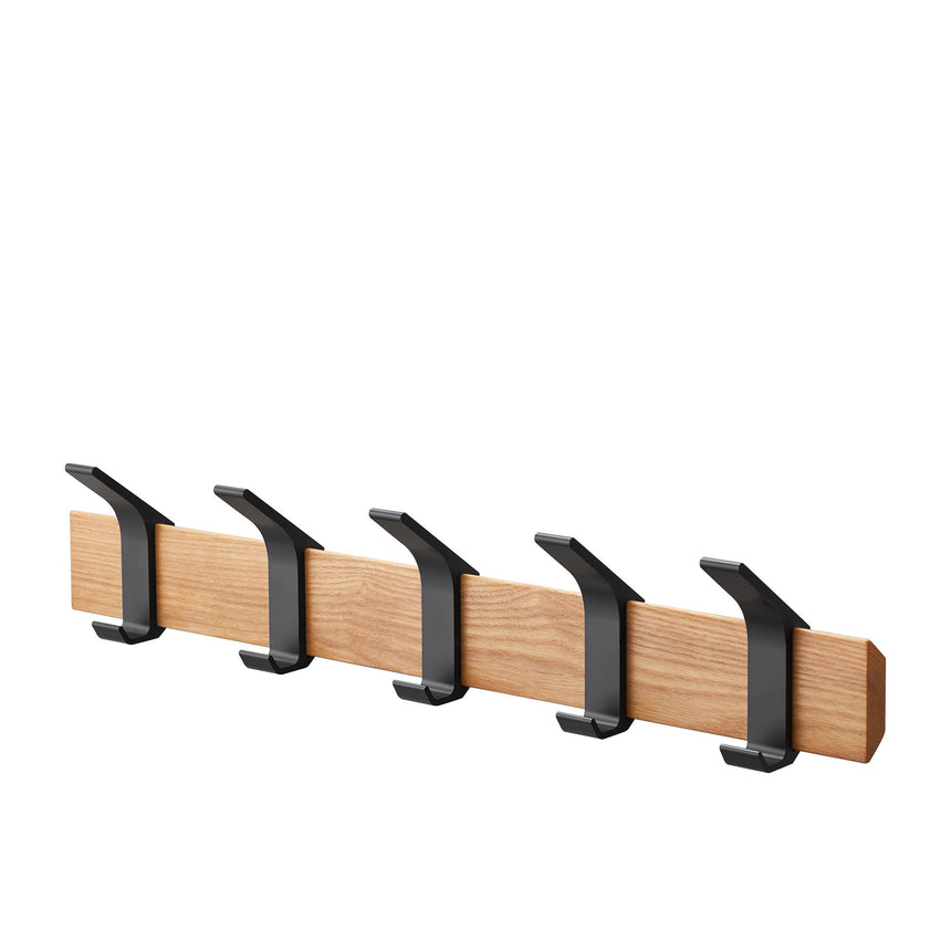 Yamazaki Rin Wall 5 Hook Coat Hanger Walnut - Image 01