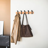 Yamazaki Rin Wall 5 Hook Coat Hanger Walnut - Image 03