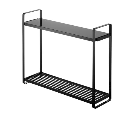 Yamazaki Tower 2 Tier Contertop Organiser Black - Image 01