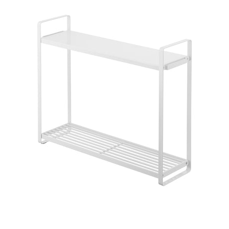 Yamazaki Tower 2 Tier Contertop Organiser White - Image 01