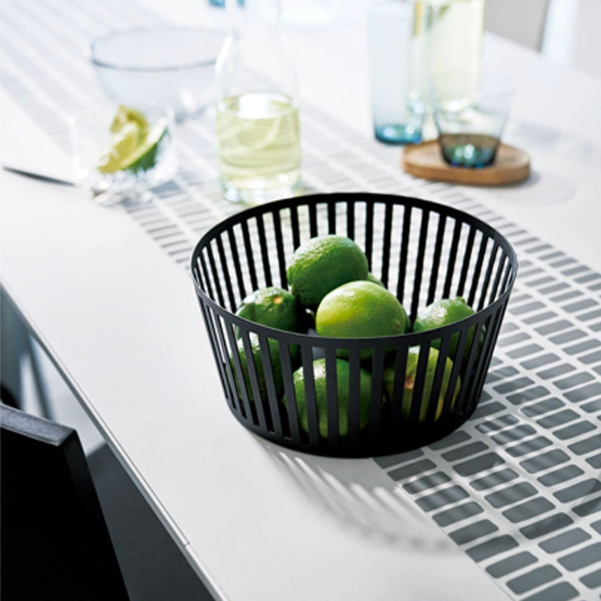 Yamazaki Tower Fruit Basket 22cm Black - Image 03