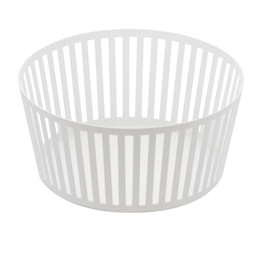 Yamazaki Tower Fruit Basket 22cm White - Image 01