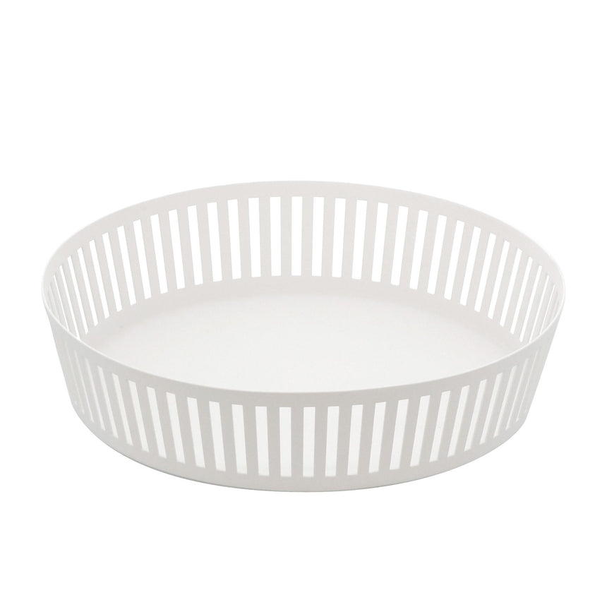 Yamazaki Tower Fruit Basket 25cm White - Image 01