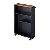 Yamazaki Tower Semi-Closed Storage Cart Black - Image 02