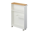 Yamazaki Tower Semi-Closed Storage Cart White - Image 02