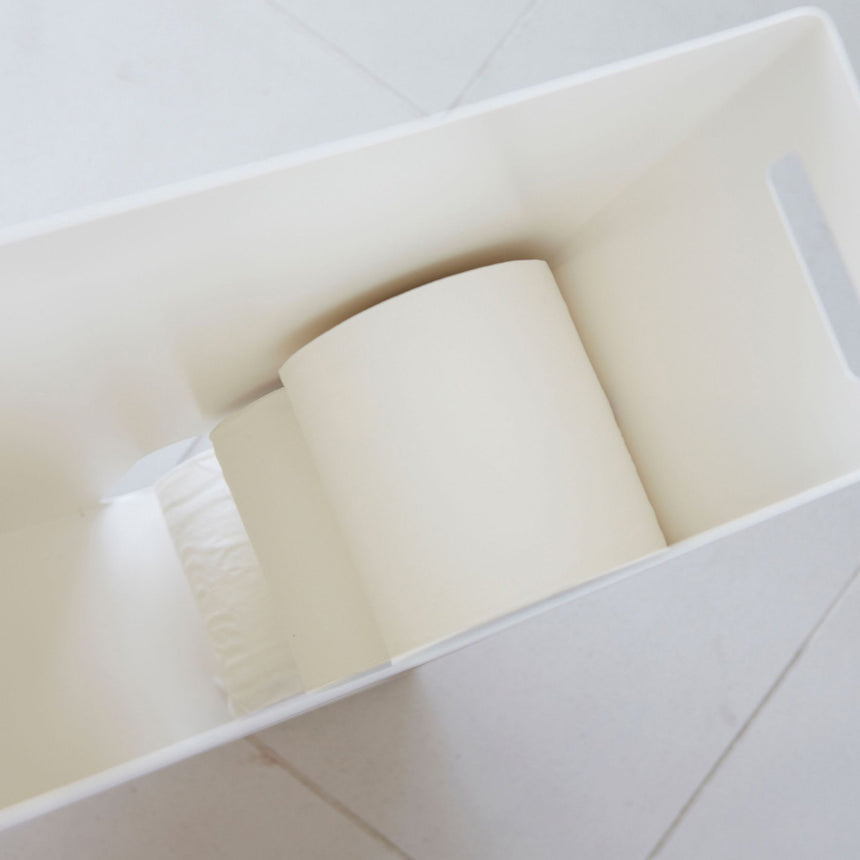 Yamazaki Tower Toilet Paper Stocker White - Image 05