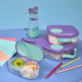 b.box Lunch Box with Gel Cooler 2 Litre Lilac Pop - Image 02