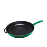 Chasseur Enamelled Cast Iron 28cm Frypan Emerald Green - Image 01