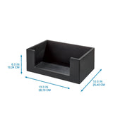 The Home Edit by iDesign Open Front Bin Large Matte Black - Image 06