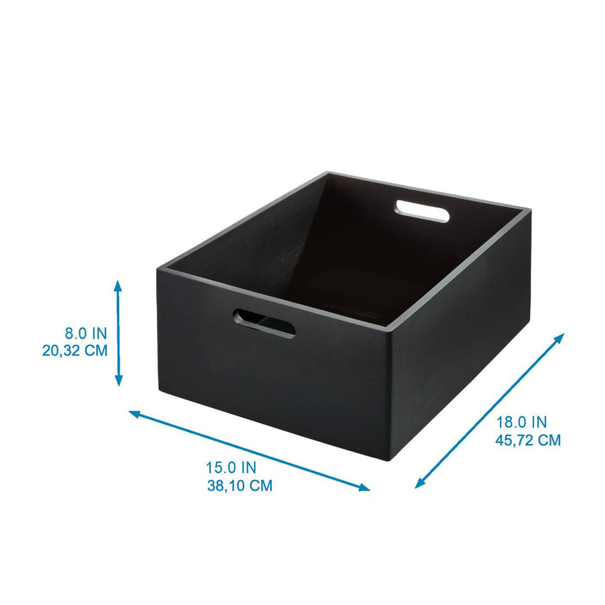 The Home Edit by iDesign Stacking All Purpose Bin XL Matte Black - Image 06