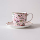 Ashdene Chinoiserie Cup and Saucer Set of 4 in Pink