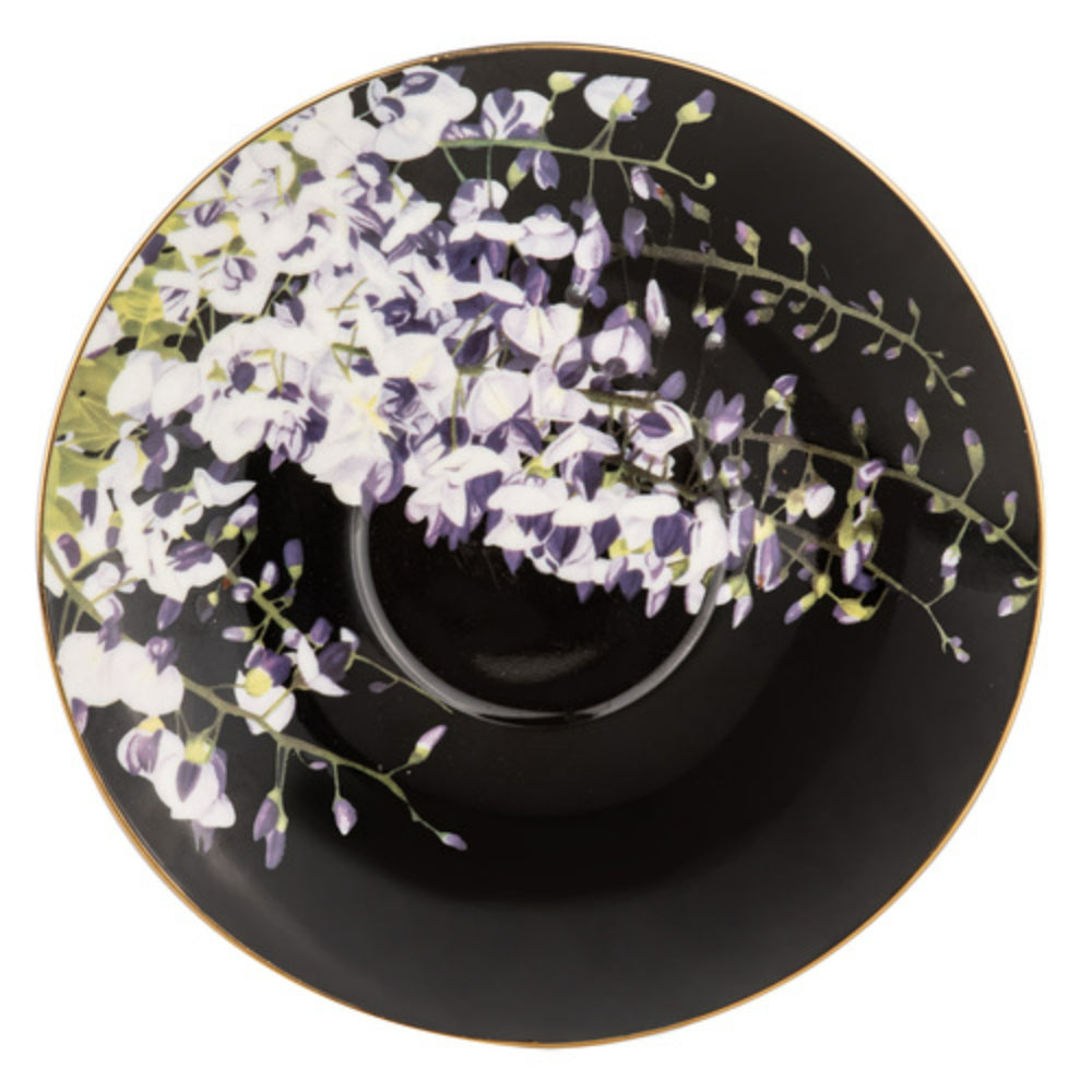 Ashdene Dark Florals Cup and Saucer 180ml Wisteria