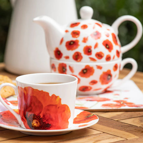 Ashdene in Red Poppies Cup and Saucer
