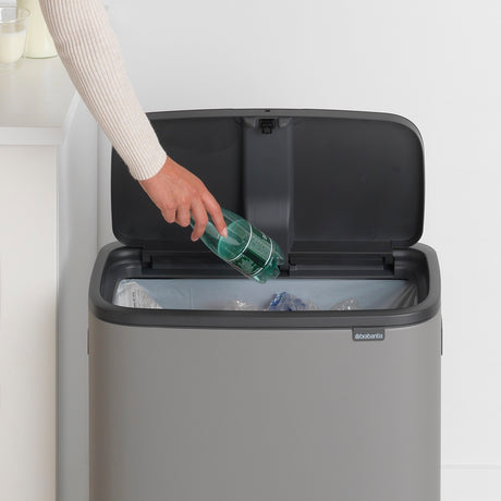 Brabantia BO Touch Bin 60L Mineral Concrete Grey