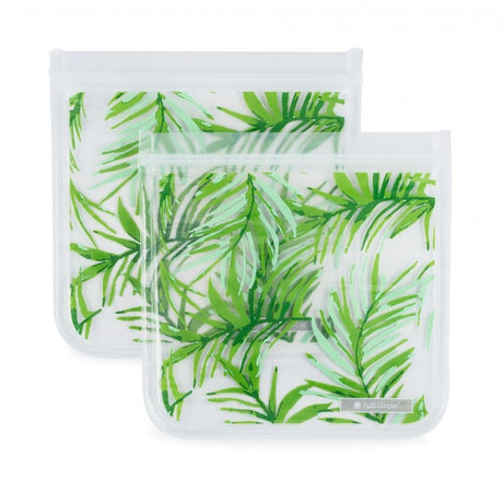 Full Circle Reusable Travel Bags Palms Set of 2