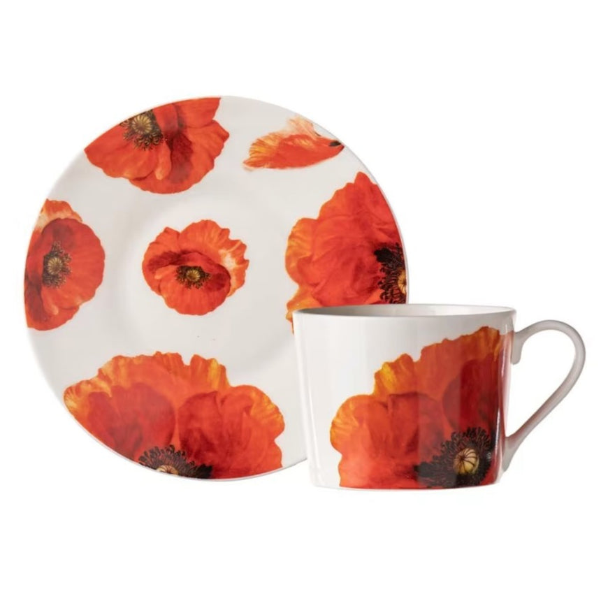 Ashdene in Red Poppies Cup and Saucer